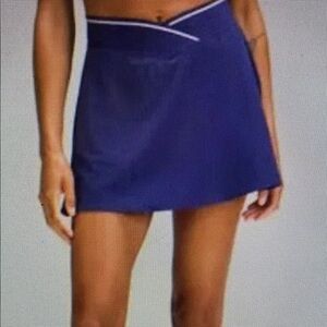 Lululemon Pace Rival Skirt Tennis Golf‎ Athletic Navy Blue Women's Size 4